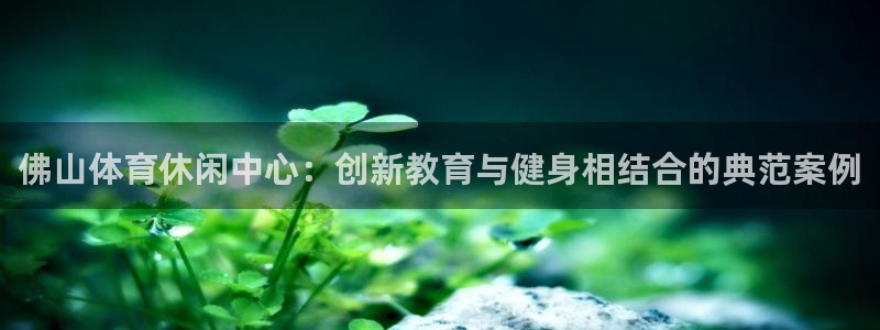 vsport体育官方集团官网：佛山体育休闲中心：创新教育与健